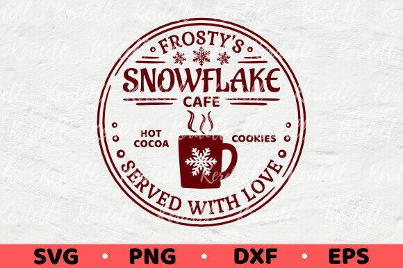 Download Frosty's Snowflake Cafe Christmas Sign - Frosty Collection
