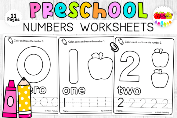 Download Preschool Numbers 0-10 Coloring Book - Premium Resources